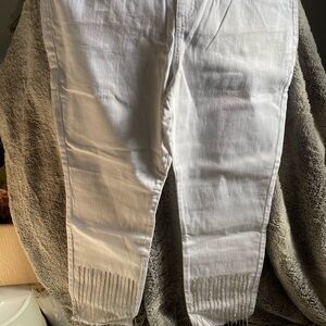 INC International Concepts White Ankle Pants